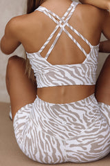 Astoria LUXE BALANCE Sports Crop - Zebra