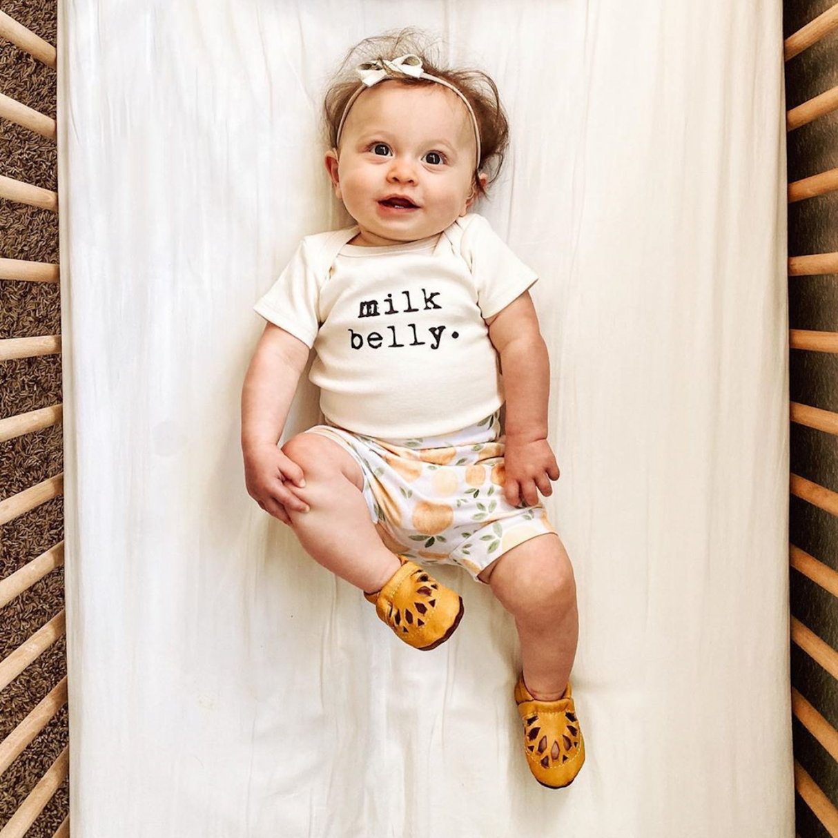 Milk Belly - Organic Cotton Bodysuit - HoneyBug 