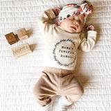 Mama's Favorite Human - Long Sleeve Organic Baby Bodysuit - HoneyBug 