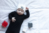 Newborn Hospital Hats - Grey & White