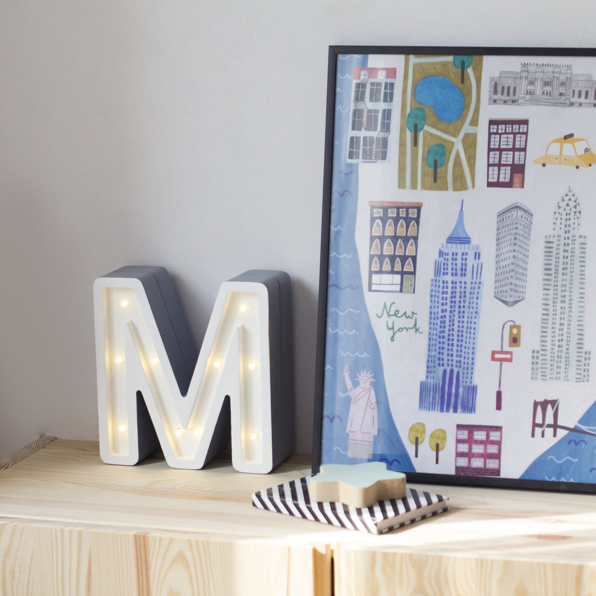 Little Lights Mini Letter Lamps A - Z by Little Lights US - HoneyBug 