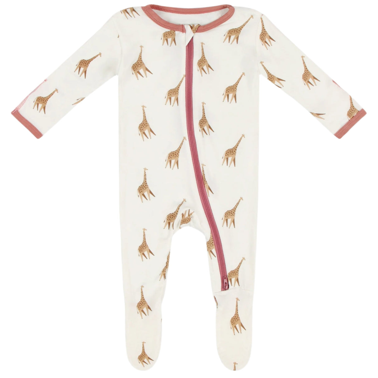 Giraffe Zippered Footie