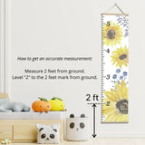 Canvas Kids Growth Chart -Farm Animals