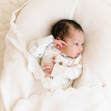 Organic Cotton Scalloped Baby Blanket - Ivory