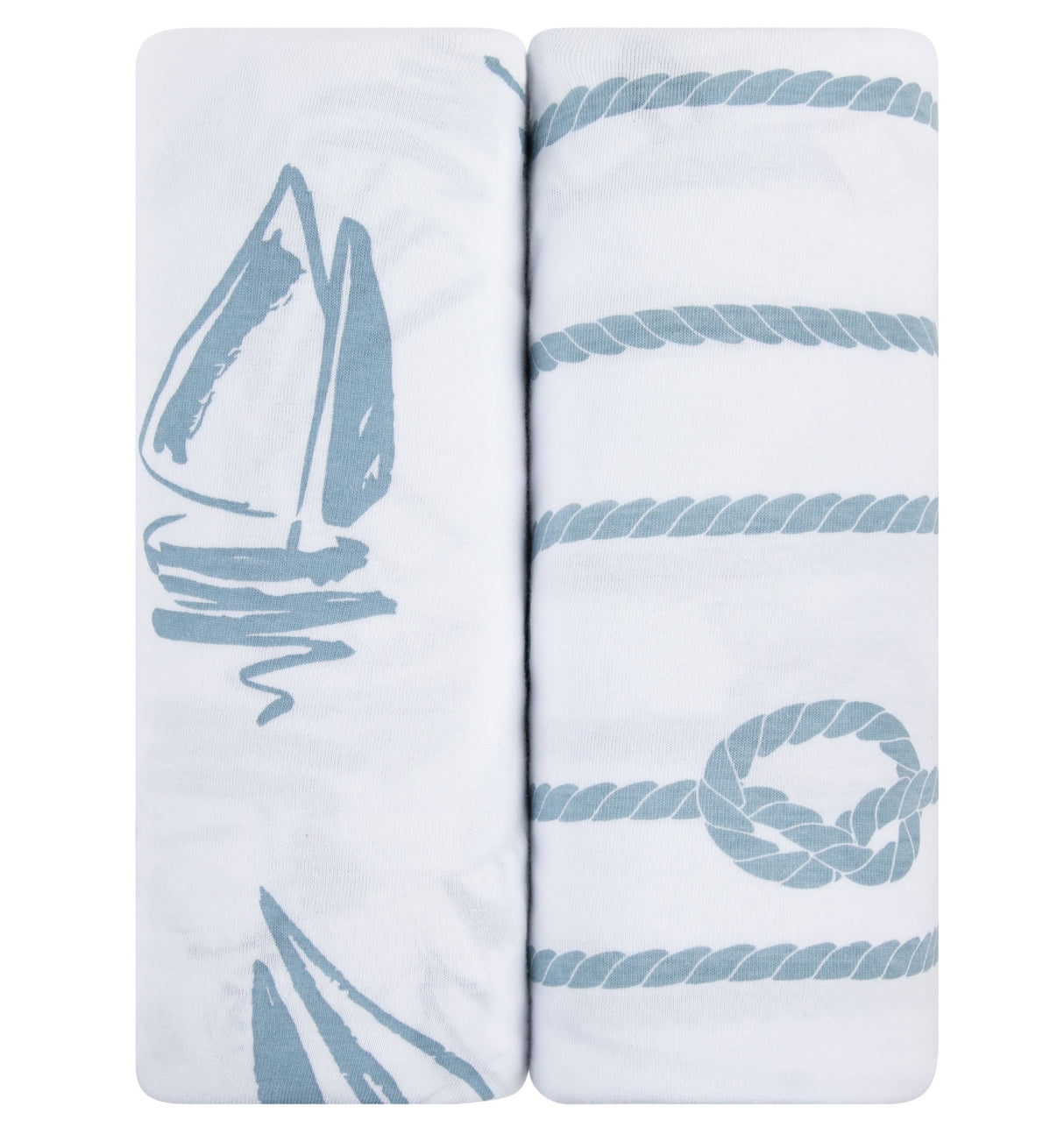 Changing Pad Cover | Cradle Sheet Set - Blue Nautical