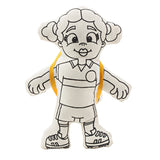 Kiboo Kids Soccer Series: Soccer Girl with Pigtails Doll - Colorable and Washable for Creative Play - HoneyBug 