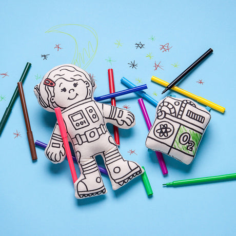 Kiboo Kids Space Explorer: Girl Astronaut Doll with Mini Space Pack - Educational and Imaginative Play Toy - HoneyBug 