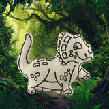 Kiboo Kids Jurassic Series: Triceratops Dinosaur for Coloring and Creative Play - HoneyBug 