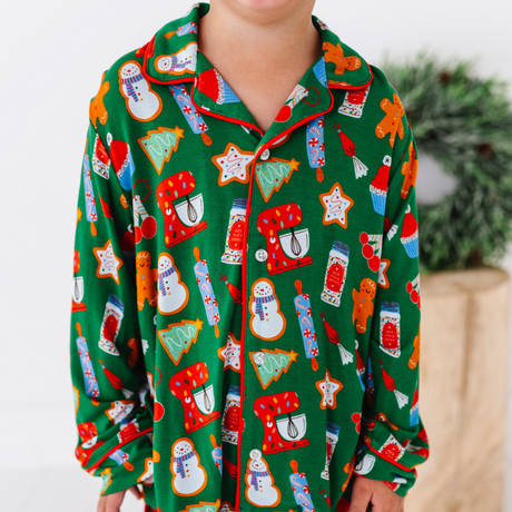 Baking Christmas Cheer Button-Down Kids Set