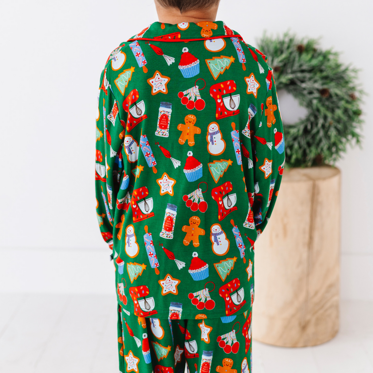 Baking Christmas Cheer Button-Down Kids Set