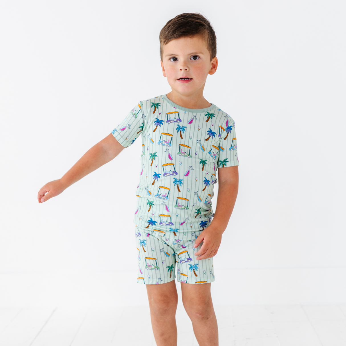 It's Fore O'Clock Somewhere Toddler/Big Kid Pajamas- Short Sleeve and Shorts