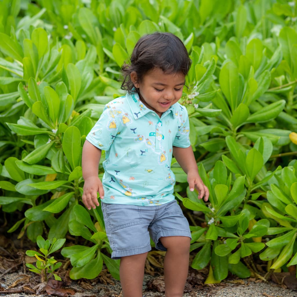 Kuʻu Home O Hawaiʻi Bamboo Polo Shirt - HoneyBug 