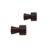 Pin Hook / Knob - 2 Pcs/Pack - Brown