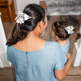 Mommy + Me Scrunchies Set - Black Floral - HoneyBug 