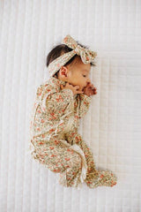 Ruffle 2 Way Zip Romper - Garden Bloom