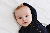 Knotted Baby Gown - Dark Navy