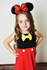 Boy Mouse (Yellow Bow) Dress