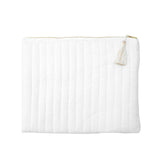 Linen Pouch | White Linen - HoneyBug 