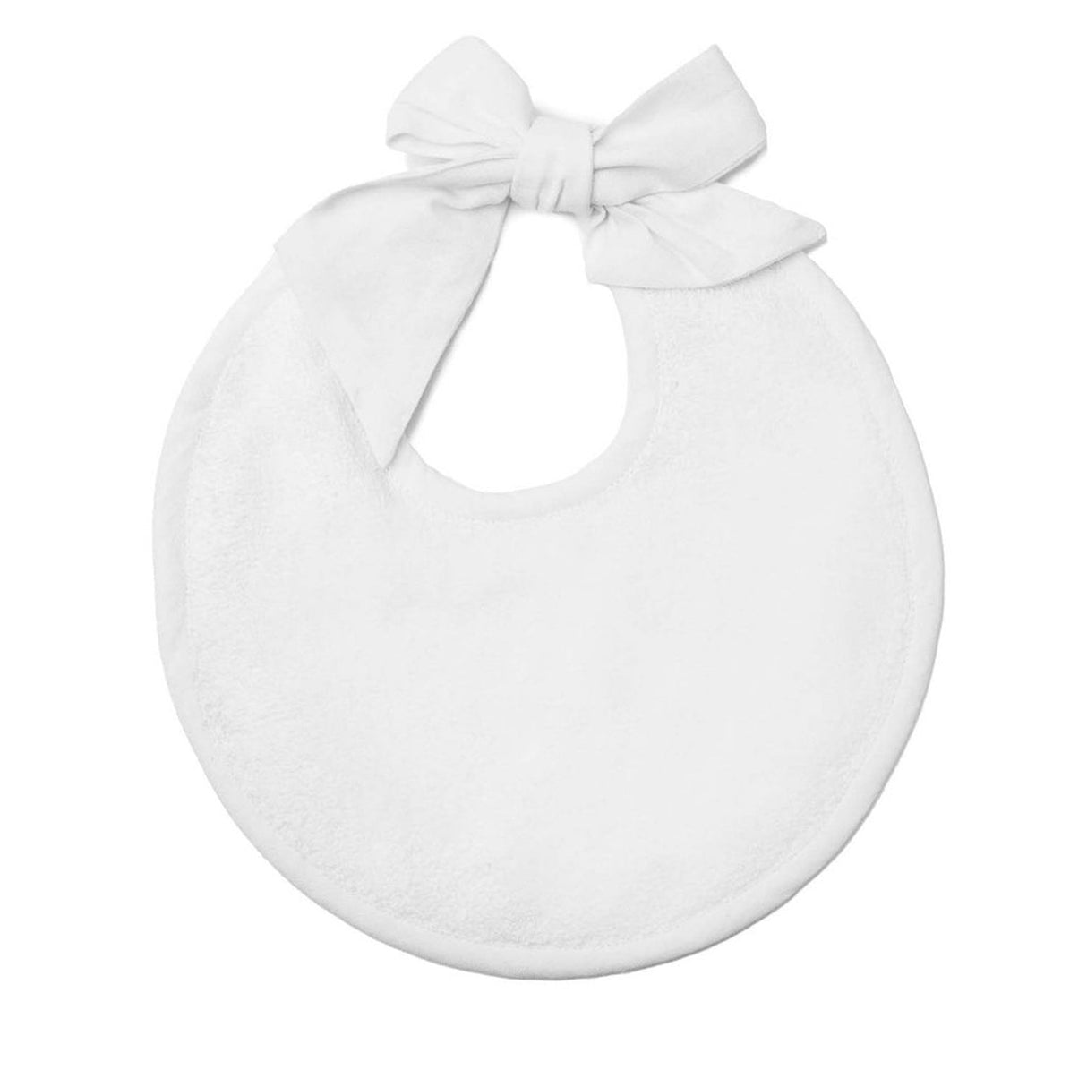 Newborn Bib | White Linen