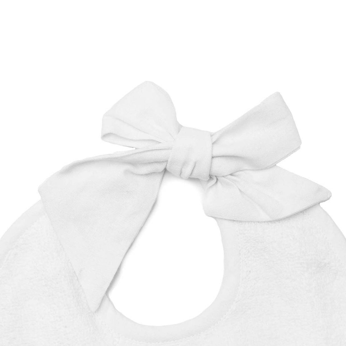 Newborn Bib | White Linen