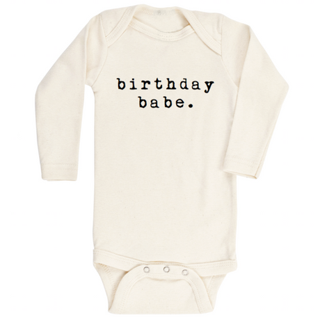 Birthday Babe - Long Sleeve Organic Cotton Bodysuit - HoneyBug 