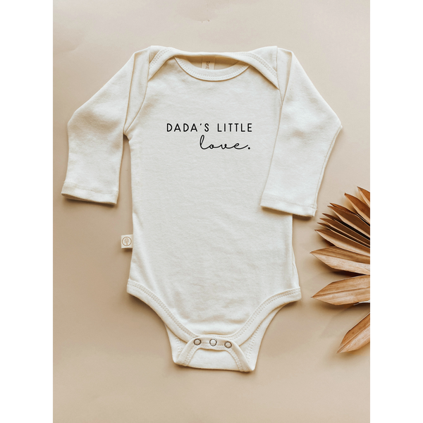 Dada's Little Love - Long Sleeve Organic Bodysuit - HoneyBug 