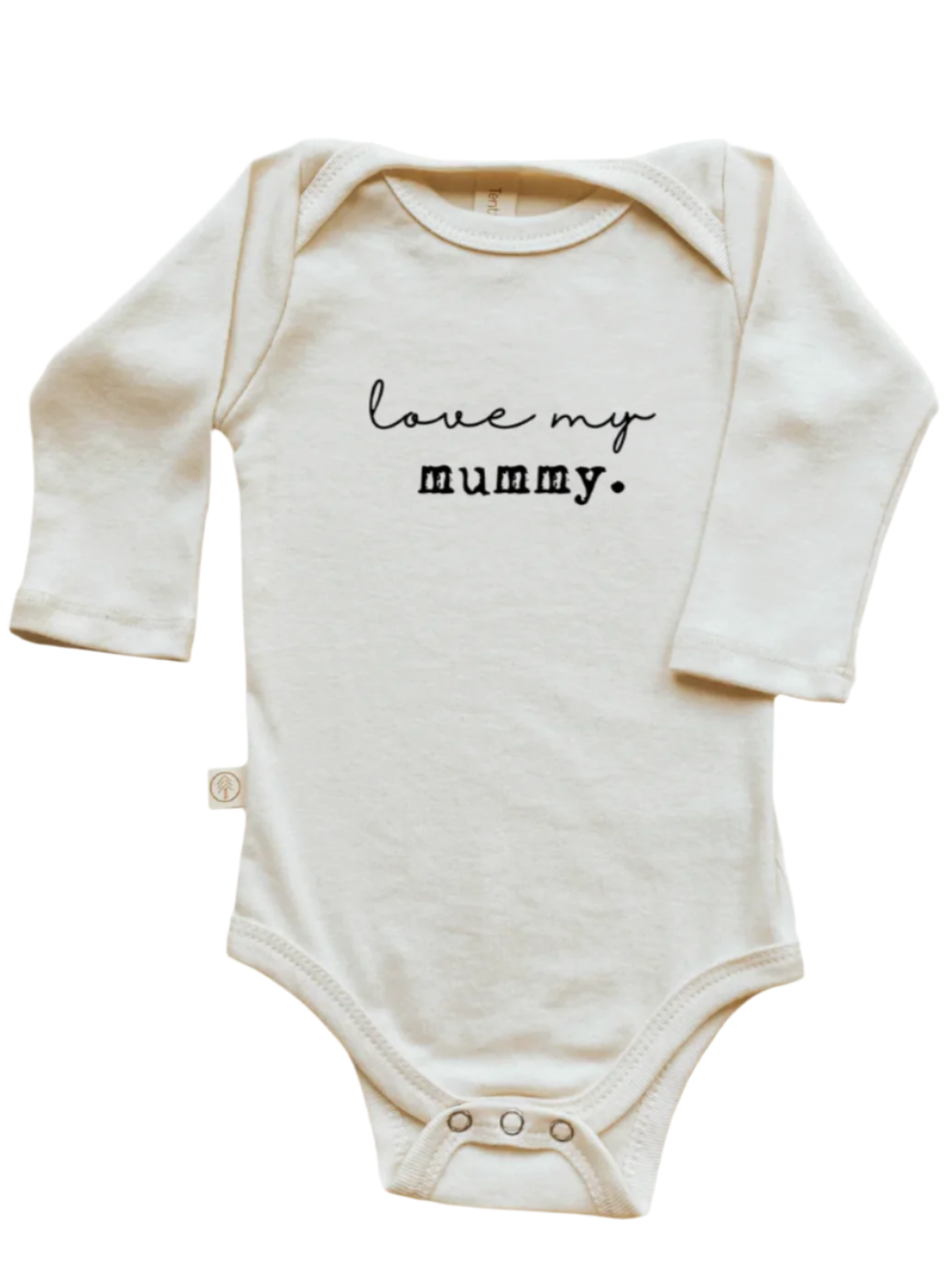 Love My Mummy - Long Sleeve Organic Cotton Bodysuit