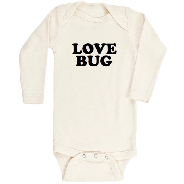 Love Bug - Long Sleeve Organic Cotton Bodysuit - HoneyBug 