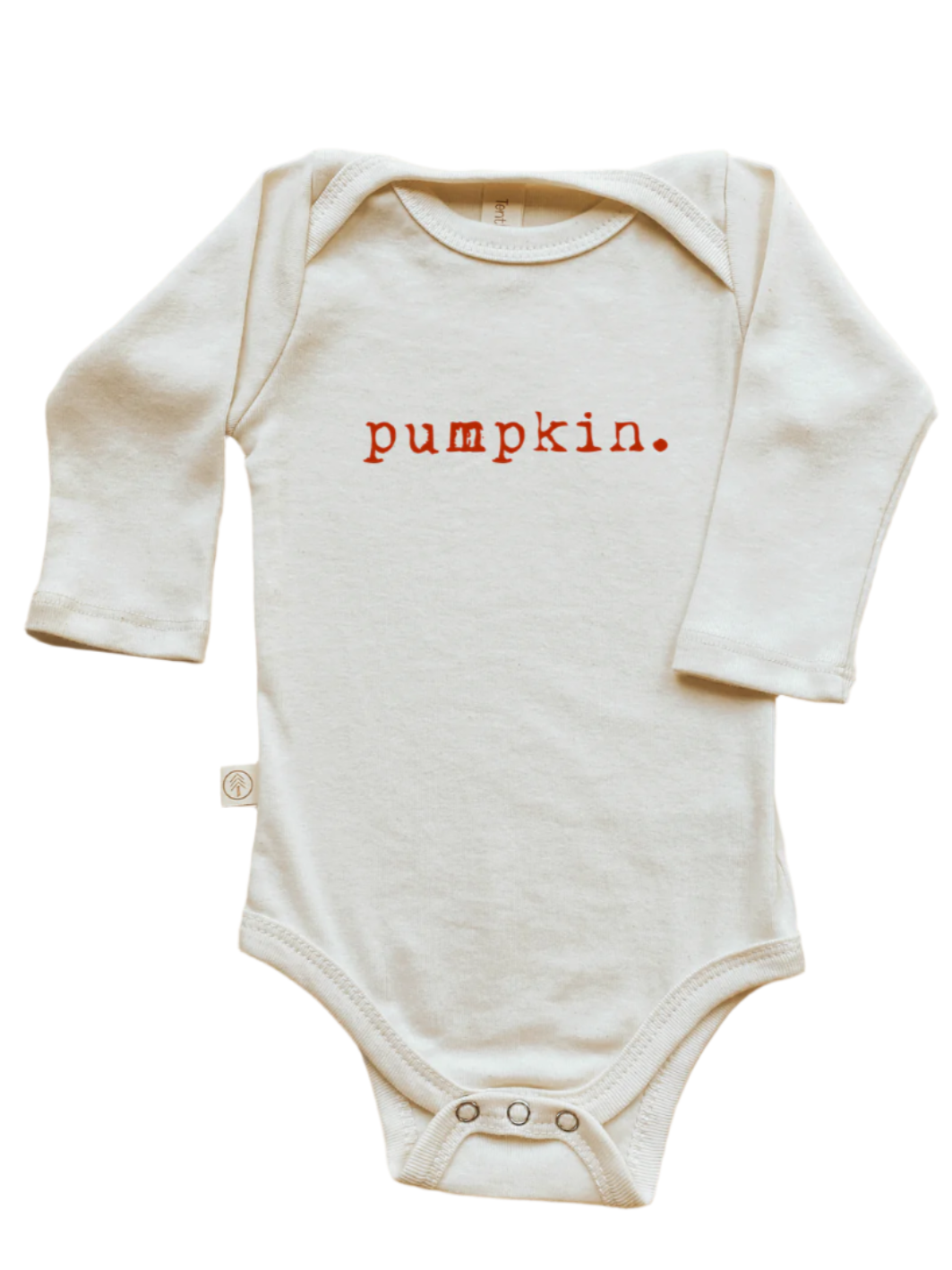 Pumpkin. - Long Sleeve Organic Cotton Bodysuit