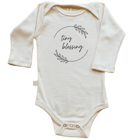 Tiny Blessing - Long Sleeve Organic Bodysuit - HoneyBug 