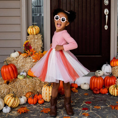 Rose Fairy Long Sleeve Tutu Dress