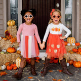 Pumpkin Long Sleeve Tutu Dress