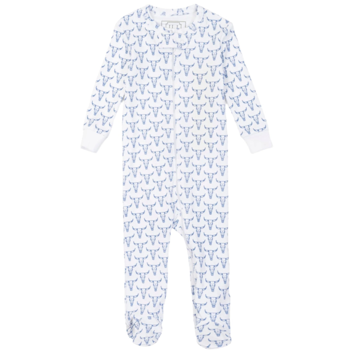 Parker Boys' Zipper Pajama - Steer