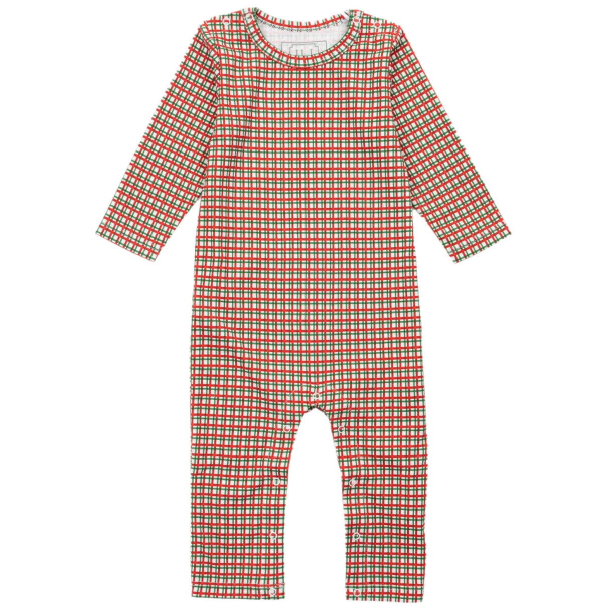 Thompson Boys' Romper - Holiday Plaid