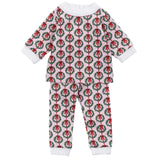 Ava Doll Pajama Set - Pink Wreaths