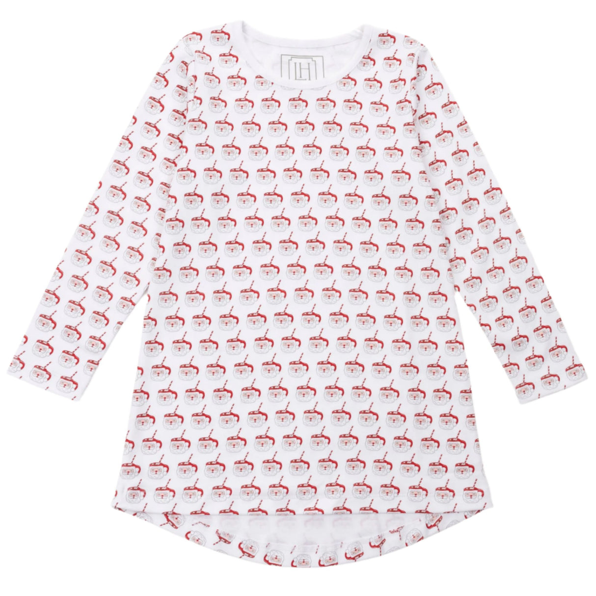 Berkeley Girls' Shirt Dress - Hot Cocoa Santa