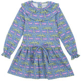 Ellery Girls' Dress - Royal Safari