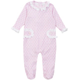 Lucy Girls' Romper - Scalloped in Pink