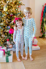 Alden Girls' Pajama Pant Set - Christmas Tree Bright