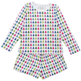 Sophie Girls' Short Set - Christmas Tree Bright