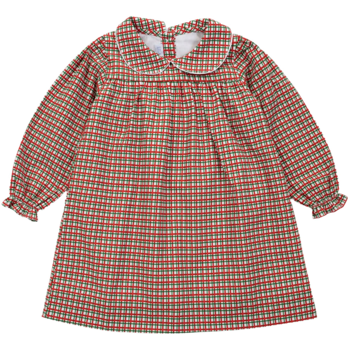 Grace Girls' Woven Dress - Holiday Plaid