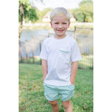 Hudson Boys' Pima Cotton Short Set - Golf Putting Green - HoneyBug 