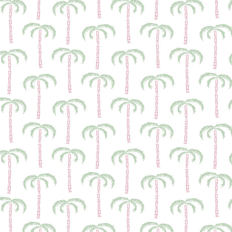 Emery Girls' Pima Cotton Short Set - Pacific Palms Pink - HoneyBug 