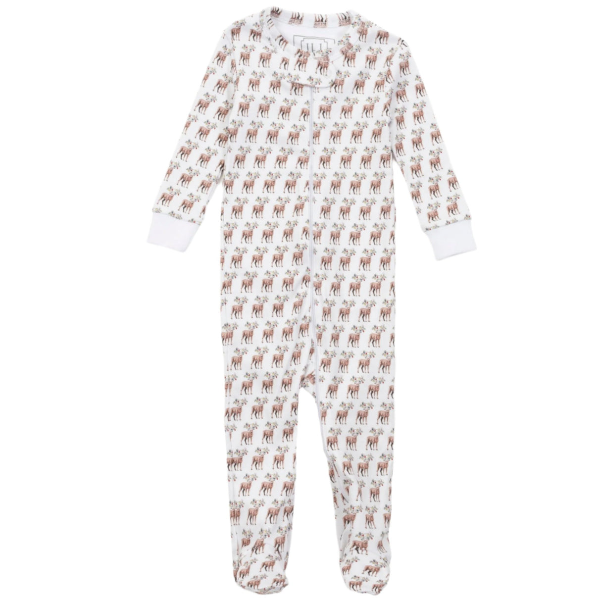 Parker Zipper Pajama - Festive Deer