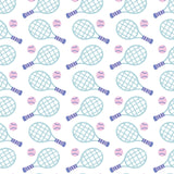 Lola Girls' Pima Cotton Romper - Tennis Match Pink - HoneyBug 