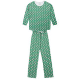 Audrey Women's Longsleeve Top Pant Set - Santa's Helpers