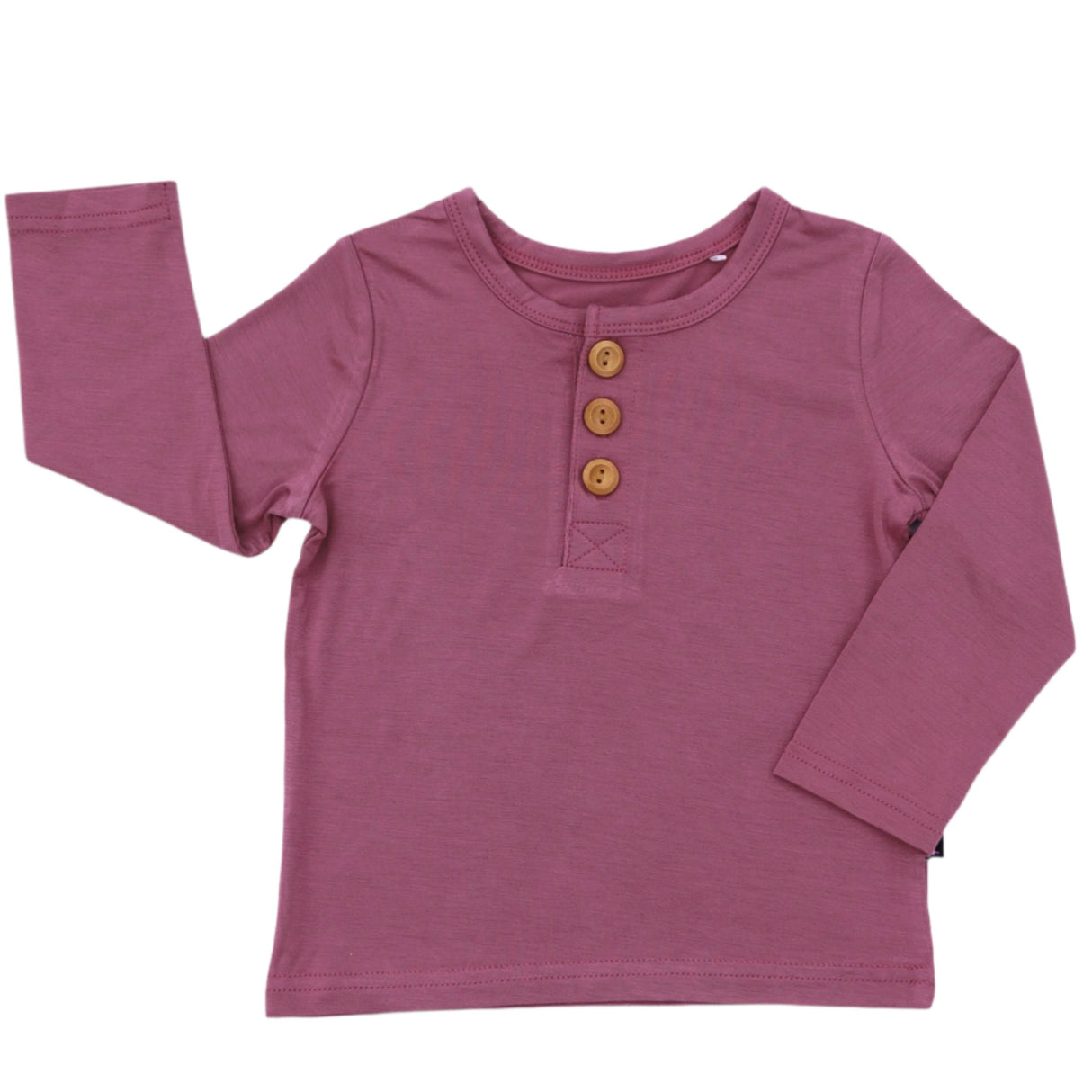 HENLEY LONG SLEEVE- Mauve