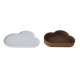 Chloe Cloud Plate & Bowl - Ice Blue / Choko