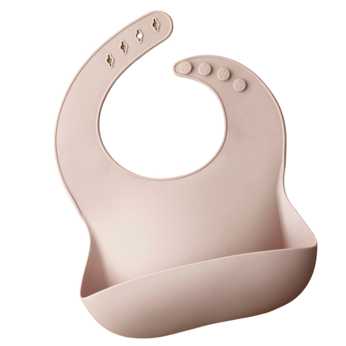 Silicone Baby Bib - Pale Mauve