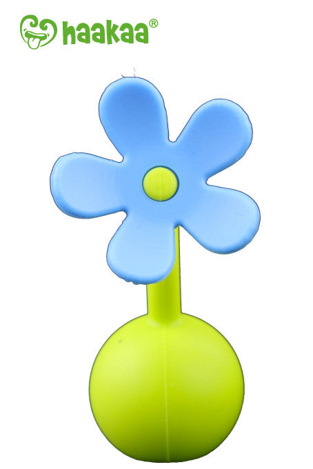 Haakaa Gen 2 Silicone Breast Pump with Suction Base 5 oz and Silicone Flower Stopper Set